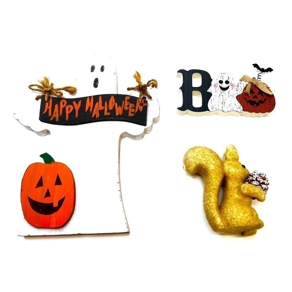 TABLEAU Halloween Ghost & Squirrel & Boo